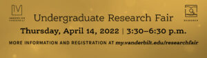 IMM Spring 2022 Vanderbilt Undergraduate Research Fair_Web Banner