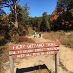 Hiking the Fiery Gizzard Trail to train for field work.