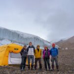 The 2022 Field Team at Walcott Glacier at the end of five weeks in the field.