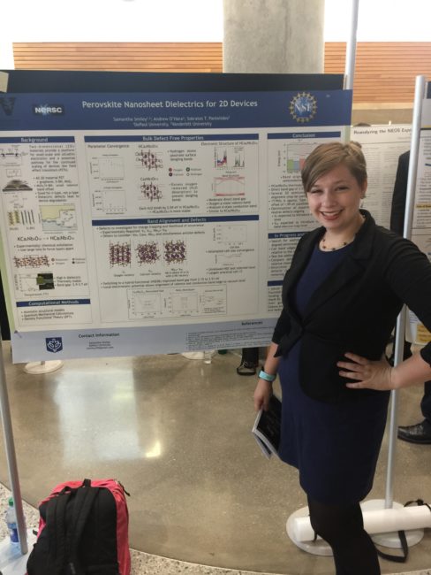2018 VSSA Summer Research Symposium, Vanderbilt University: REU student, Samantha Smiley.