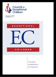 Click on this image to access the subscription information for Exceptional Children