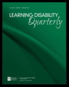 Click to access subscription page for the Learning Disability Quarterly research journal