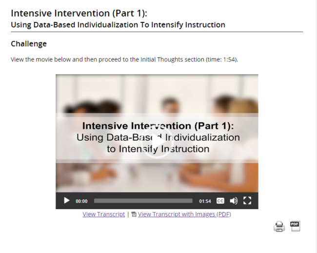 Title Image from Iris Module Intensive Intervention Part 1 - Data-based individualization
