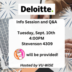 Info Session and Q&A Tuesday, Sept. 10th, 400PM Stevenson 4309 (